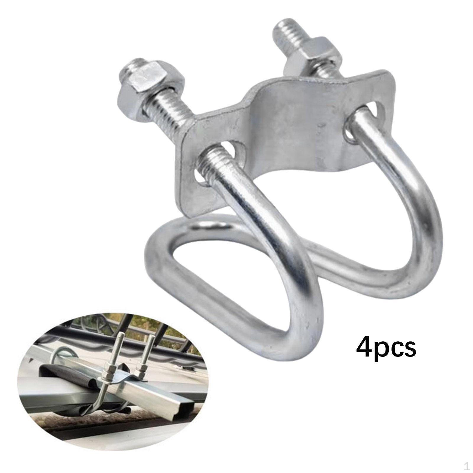 

4 шт. автомобильных хомутов для крестообразной трубы, U-образный соединитель, легкие пряжки-фиксаторы S