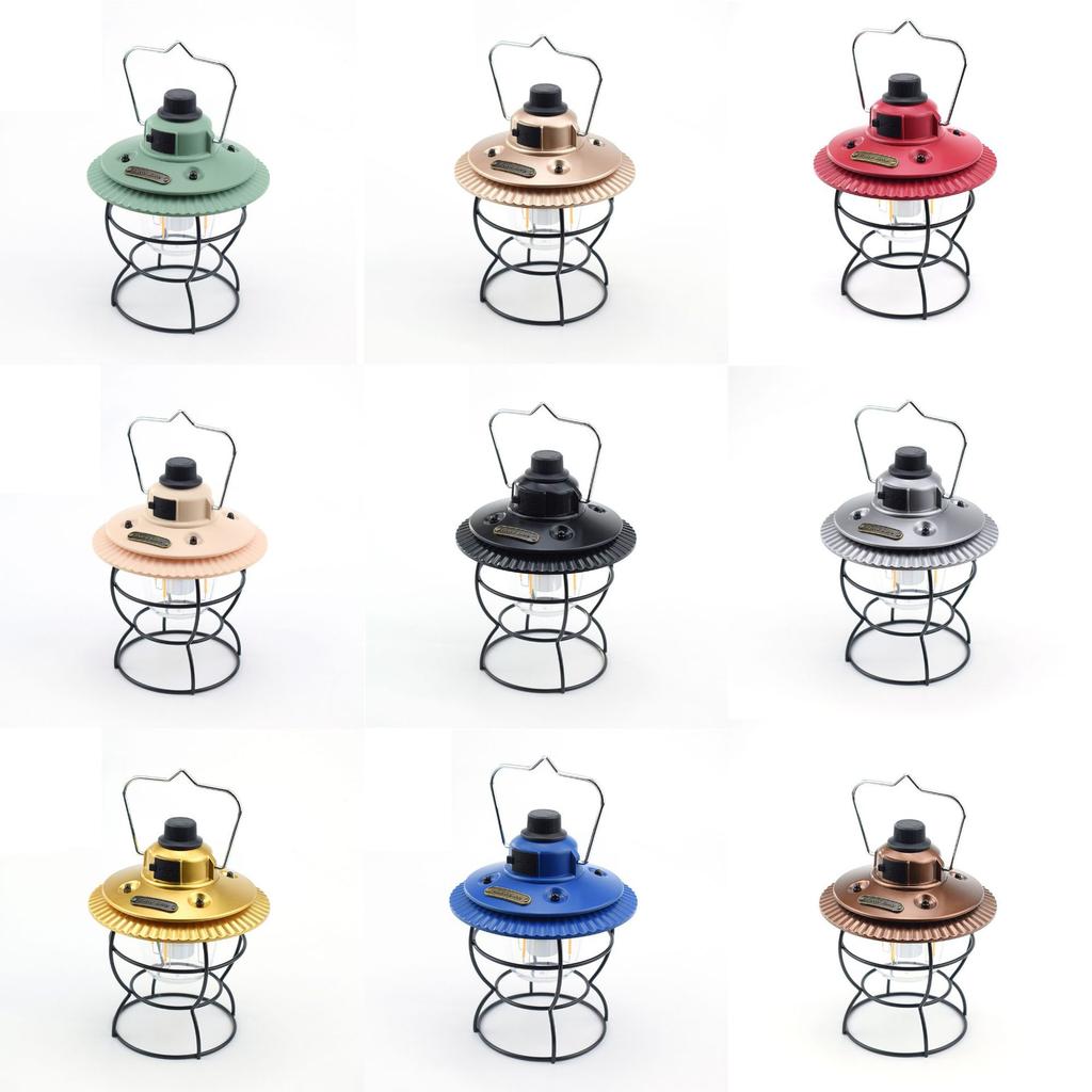 Outdoor retro camping light LED camping light atmosphere light tent horse lantern camping rechargeable camp light portable hanging light