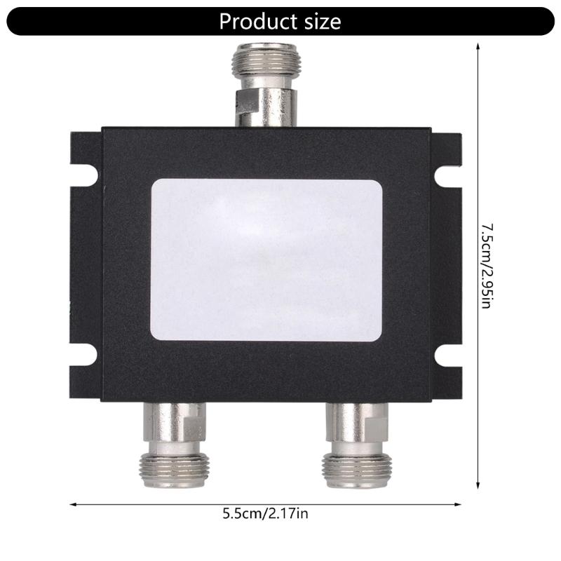 Wideband Microstrip Power Splitter 50W for Wireless Communication Systems with Mini DIN Interface and IP65 Protection