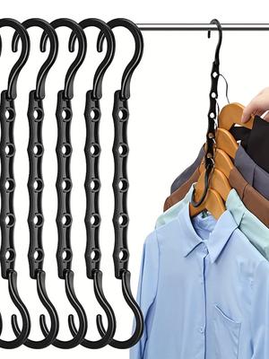 Space Saving Storage Hangers Multifunction Plastic Clothes Racks Rotary Organizer Hangers 5 Hole Magic Closet Wardrobe Organizer