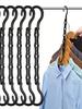 Space Saving Storage Hangers Multifunction Plastic Clothes Racks Rotary Organizer Hangers 5 Hole Magic Closet Wardrobe Organizer