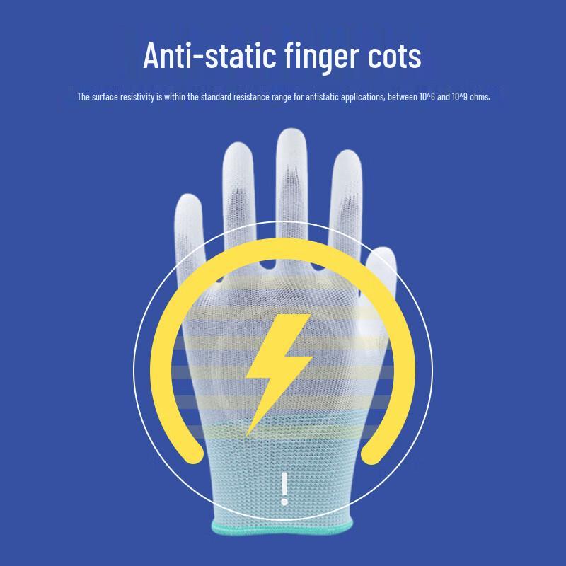 Anti-Static Anti-Slip PU Coated Work Gloves