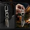 Titanium Alloy Multi-functional Keychain EDC Wrench Bottle Opener Car Key Bag Chain Outdoor Toggle Hook Hook Hardware Hanger