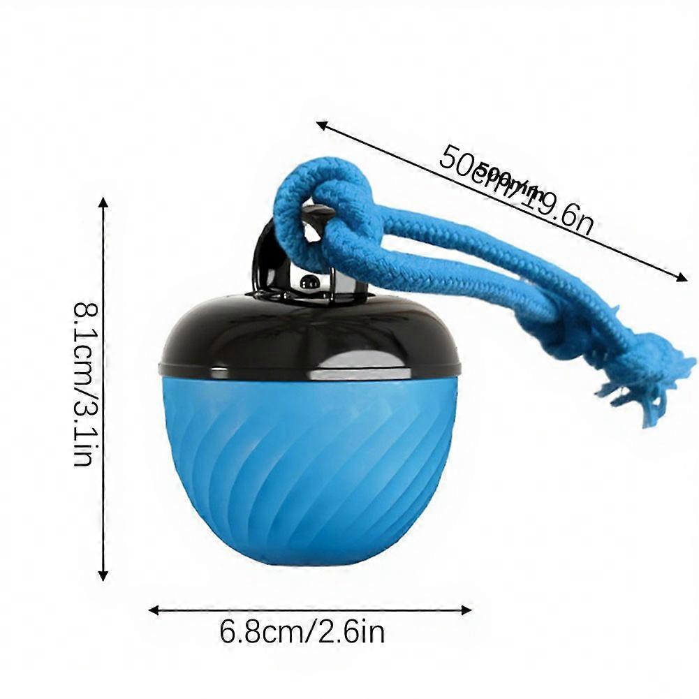 Rechargeable Interactive Dog Ball - Electric Moving & Rolling Toy with Rope, Random-Path Fun for Small Dogs