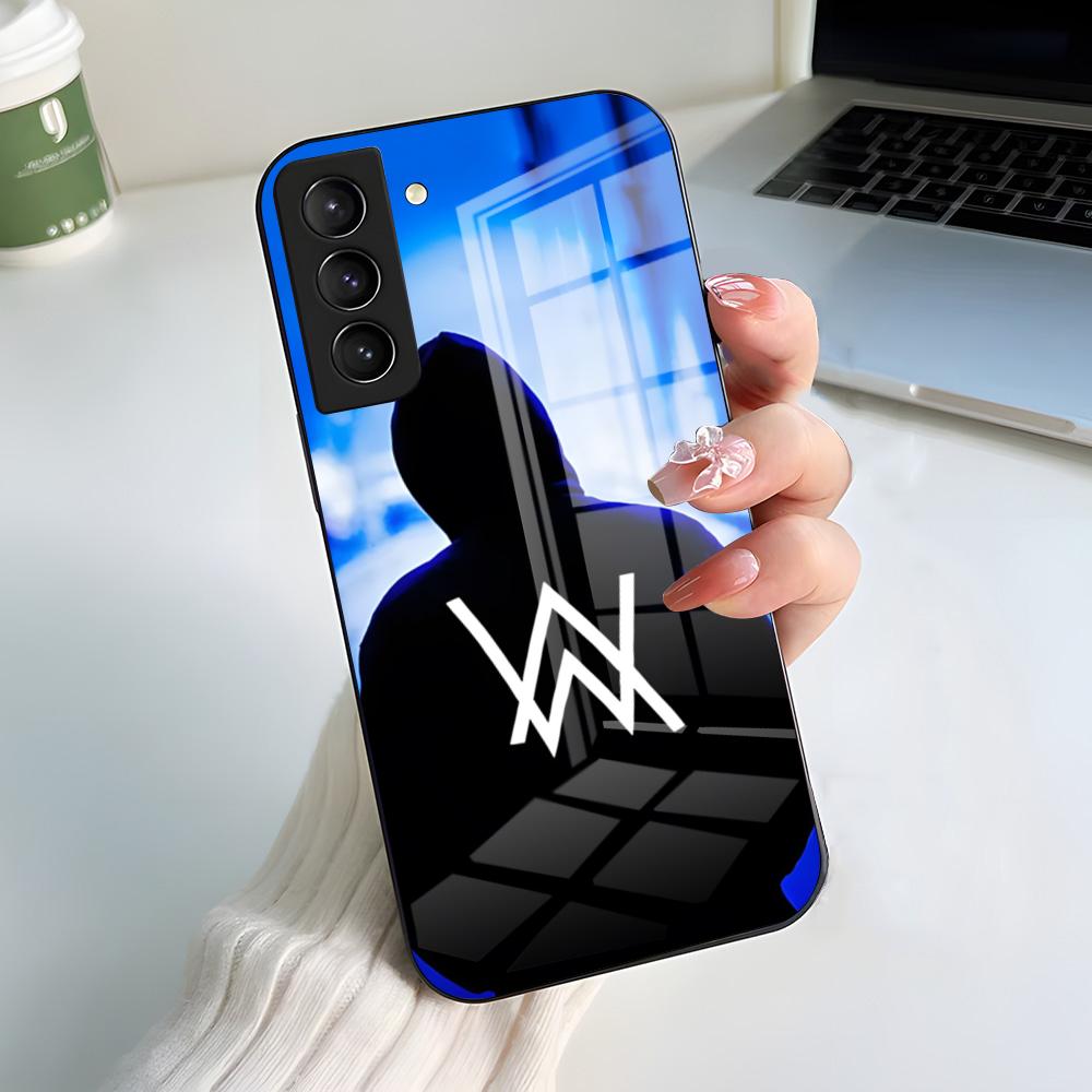 World Hit DJ Alan Walker Phone Case For Samsung S25 S24 FE S23 S22 S21 Plus S20 Ultra Note20Ultra Black Glass Cover