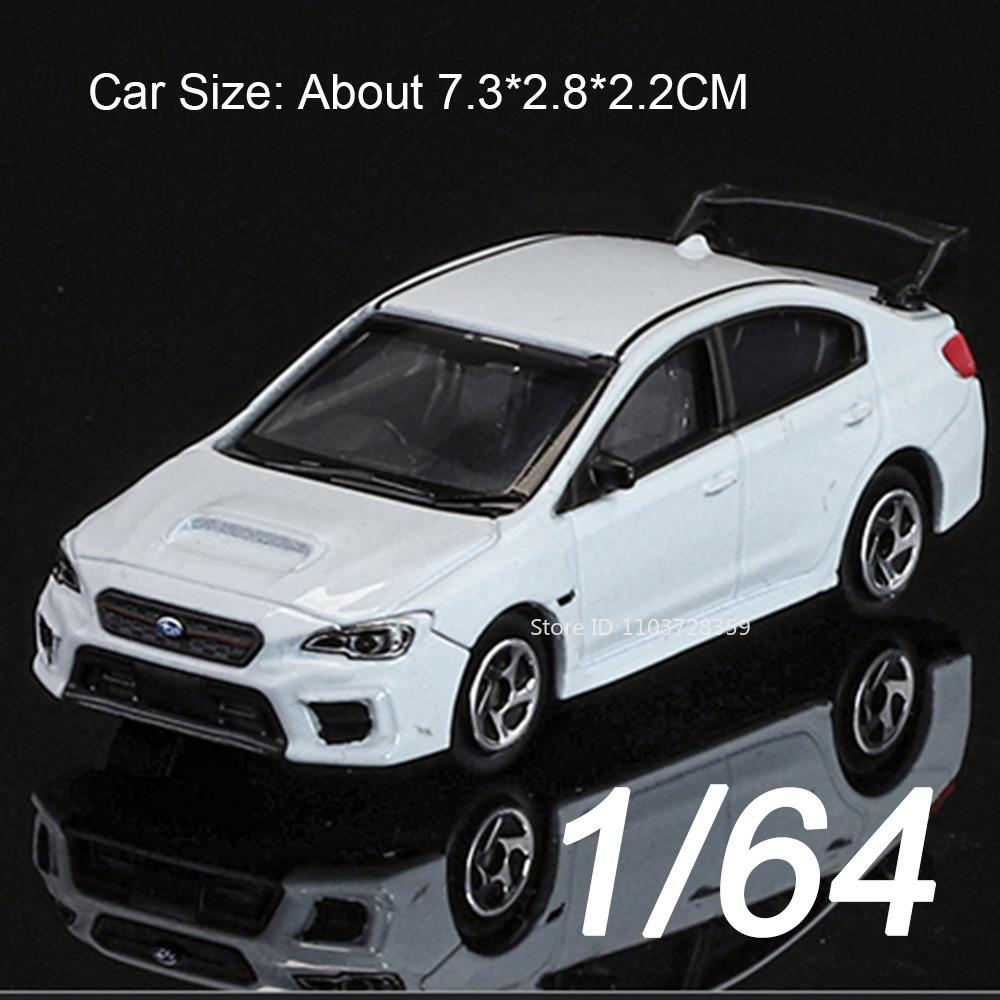 

1:64 Scale Subaru Impreza WRX STI Model Supercar Toy Metal Diecast Shock Absorption Slide Forward Mini Sports Cars for Kid Gifts білий