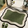 Covoraș de baie, Covoraș de baie super absorbant, Covor de baie retro cu spate antiderapant, Covoraș de podea din pământ de diatomee pentru intrarea în casă, Ușa de duș