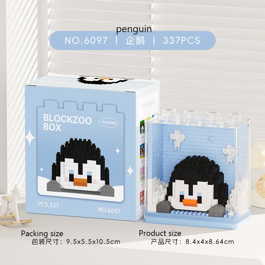 Tiere Zoo Bausteine Set Modell Zusammenbau Mikrosteine Kinderspielzeug Stapelblock Desktop Dekoration Weihnachtsgeschenke