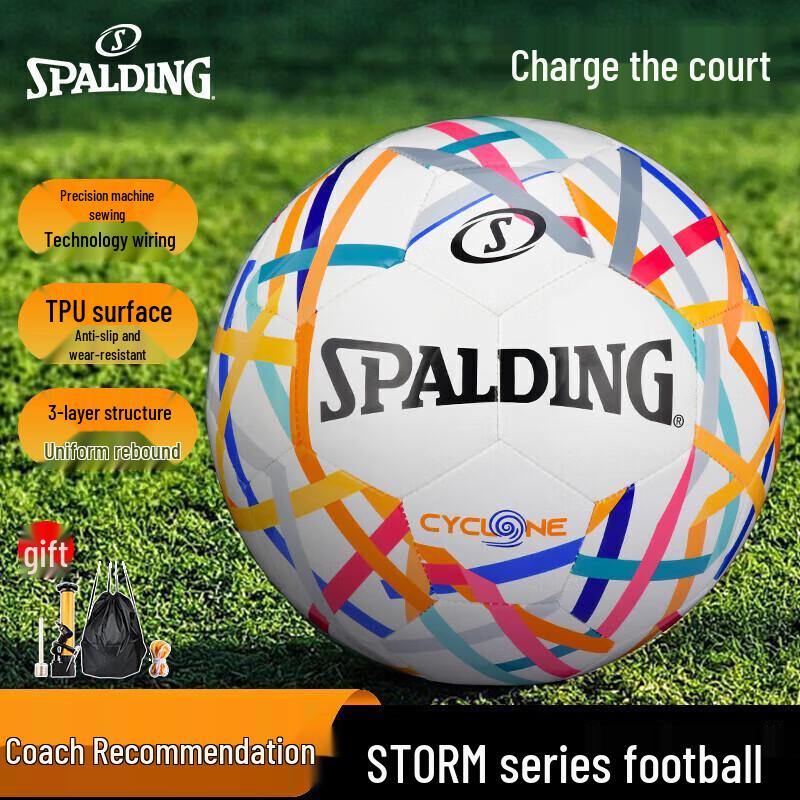 Spalding Size 5 Machine-Stitched Soccer Ball