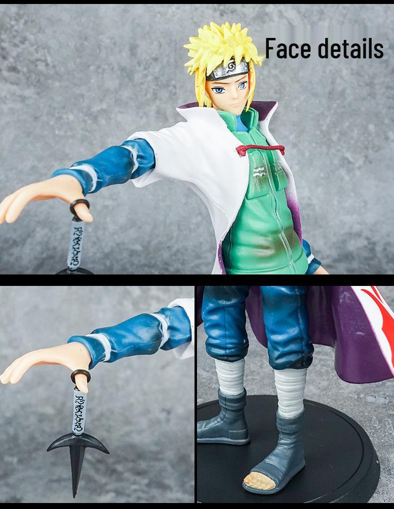 Anime Action Figure Display: Sasuke, Sakura, Itachi, Kakashi, Minato with Greatsword.