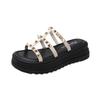 Internet Celebrities with the Same 2025 Casual Design Muffin Summer Wear Explosion Women Thick Bottom Versatile Niche New Women's Slippers
