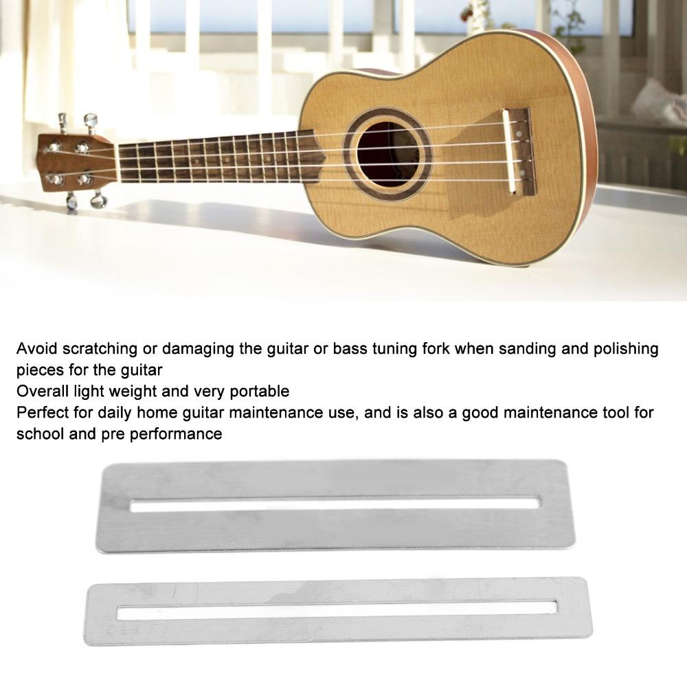3Sets 7.8cm Size Guitar Fret Guard Steel Fret Protector Fret Wrap Guitar Fret Polishing