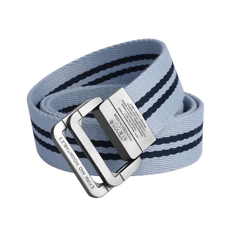 Унисекс холщовый ремень JEVI с двойным кольцом 120cm