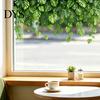 Botanisches Efeu-Muster Grüne Ranke Statische Fensteraufkleber, Künstliche Zitronen-Aufkleber, Frische Pflanzen-Aufkleber Nein?Klebende transparente PVC-Glasaufkleber für Zuhause