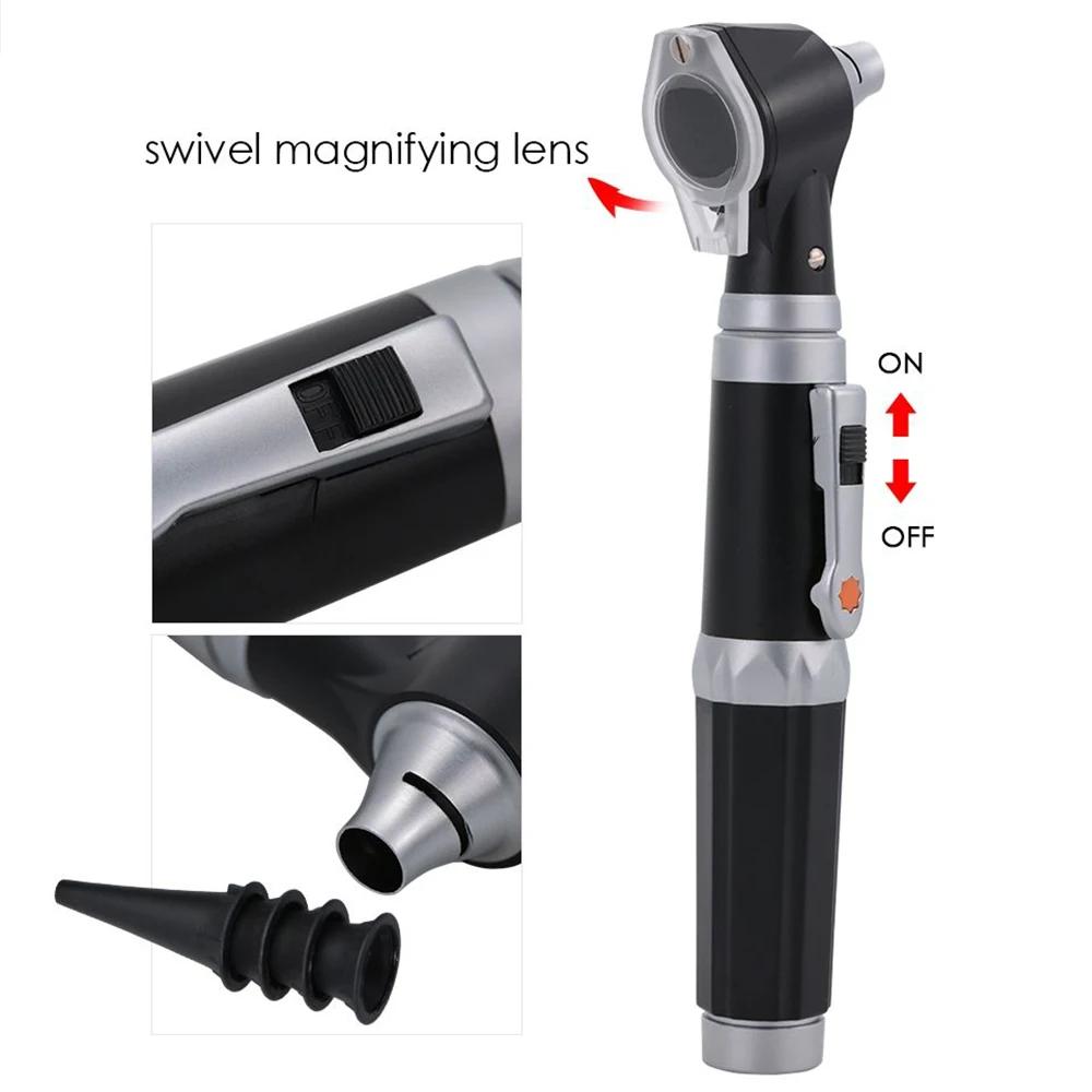 Ear Infection Detector, Medical Otoscope - Ear Scope with Light, Pocket Size (Black Color) Health Ear Care Tool