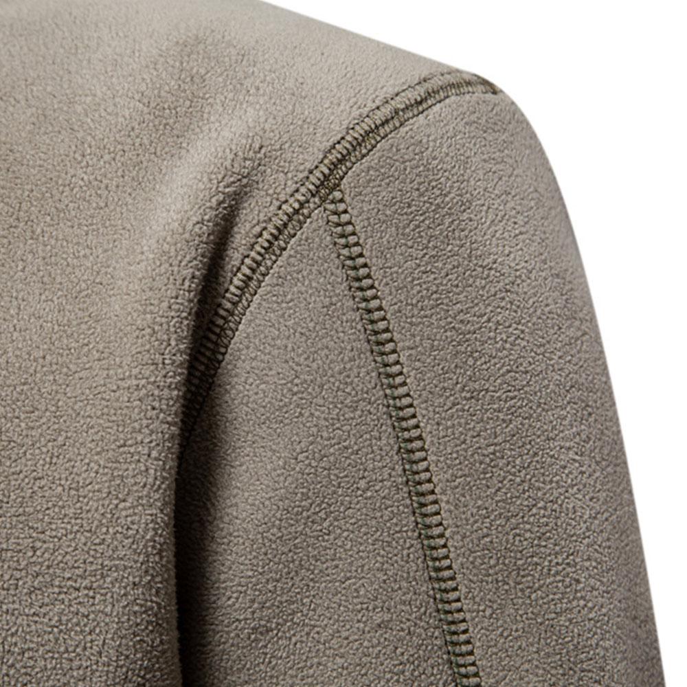 Men's High Quality Thicken Warm Fleece Jacket Plus Velvet Winter Soft Shell Jacket Long Sleeve Shirts Coat Blouse Tops For Men Sweatshirts Pullovers