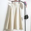 Women's High-Waisted A-Line Satin Skirt, Slimming Tall Fit - 2025 Summer Collection