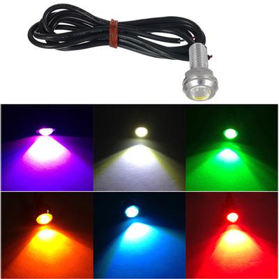 18mm Auto Eagle Eye Wasserdichte Led Auto Licht 12V Ersatz Rückfahr Parkplatz Kamera Signal Auto Drl Lampe Auto styling 1Pc