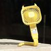Mini Cooling Fan with Flexible Long Handle 3 Speed USB Rechargeable Devil Horn Handheld Desk Fan Portable Travel Outdoor Personal Fan