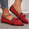 Fashion Plus Size 36-43 Red Flats Shoes Women 2025 Breathable Mesh Flat Shoes Woman Pointed Toe Lightweight Casual Shoes Female