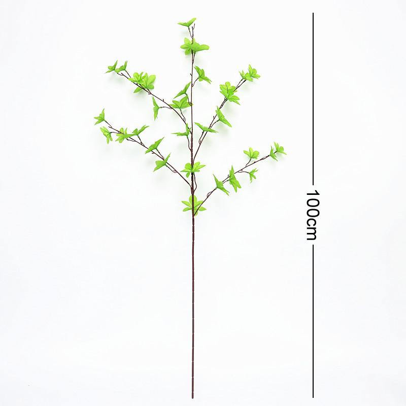 100cm Simulated Plant Hanging Clock Tree Simulated Potted Green Plants Ground Mounted Bonsai Hanging Bell Leaf Home Decoration