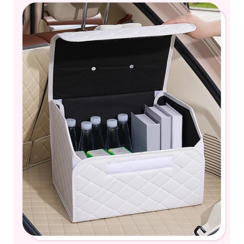 Compact Portable Car Trunk Organizers Foldable Car Trunk Storage Box Enhances Interior Vibrancy Boosts Trunk Tidiness