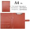Yiyanyiyu A4 Conference Organiser Mixed Color PU Leather Document File Ring Binder Folder Model Jy202312