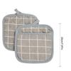 Kitchen Potholders Pad And Stove Oven Gloves Heat Resistant Thermal Anti-heat Take  Pot Cooking Baking Gloves Insulation Pad