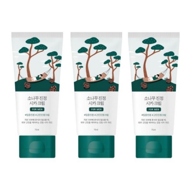 ROUND LAB For Men Pine Calming Cica Cream 75ml – Fresh Gel Cream for Men’s Moisture, Texture & Comfort Care