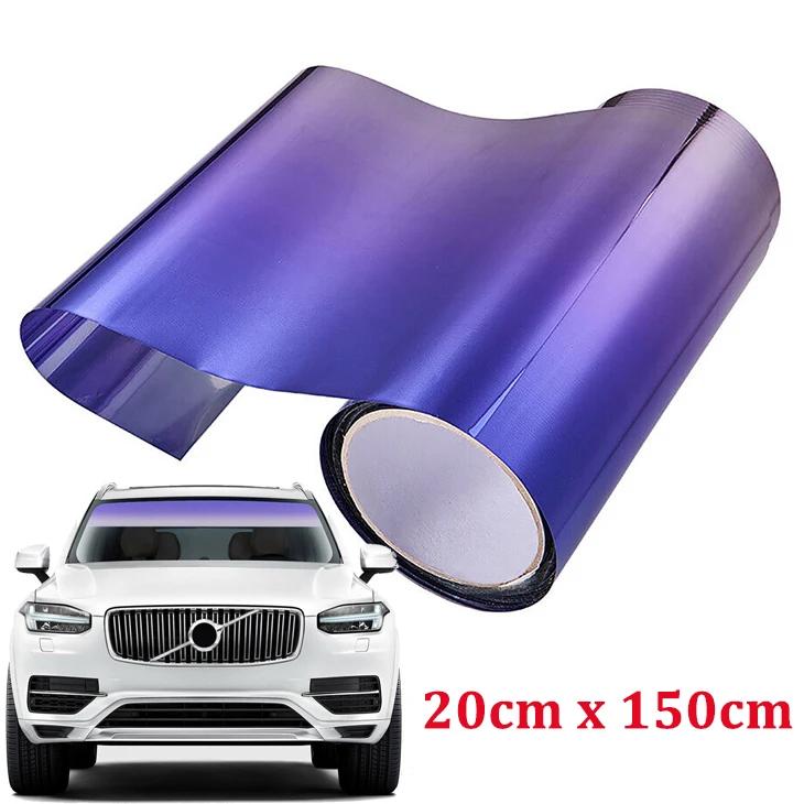 Farbverlauf Bunte Auto-Windschutzscheiben-Solarfolie Anti-UV-Sichtschutz Wärmedämmung Fenster Sonnenschutz Getönte Aufkleber Fahrzeug-PET-Wrap
