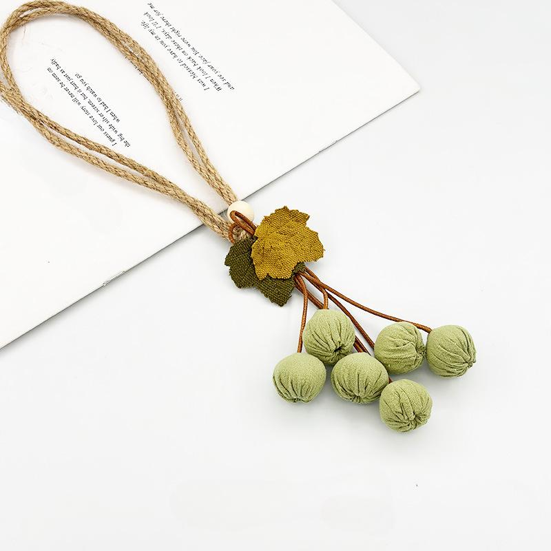 

Свежая и Легкая Веревка для Подвязывания Штор Боярышник Фрукты и Цветы Декоративные Аксессуары Пряжка для Штор Аксессуары Веревка для Подвязывания 1PC зелёный