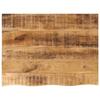 VidaXL Tabletop 80x60x2.5 Cm Live Edge Solid Mango Wood, Wooden Tabletop, Side Table Top, 370356