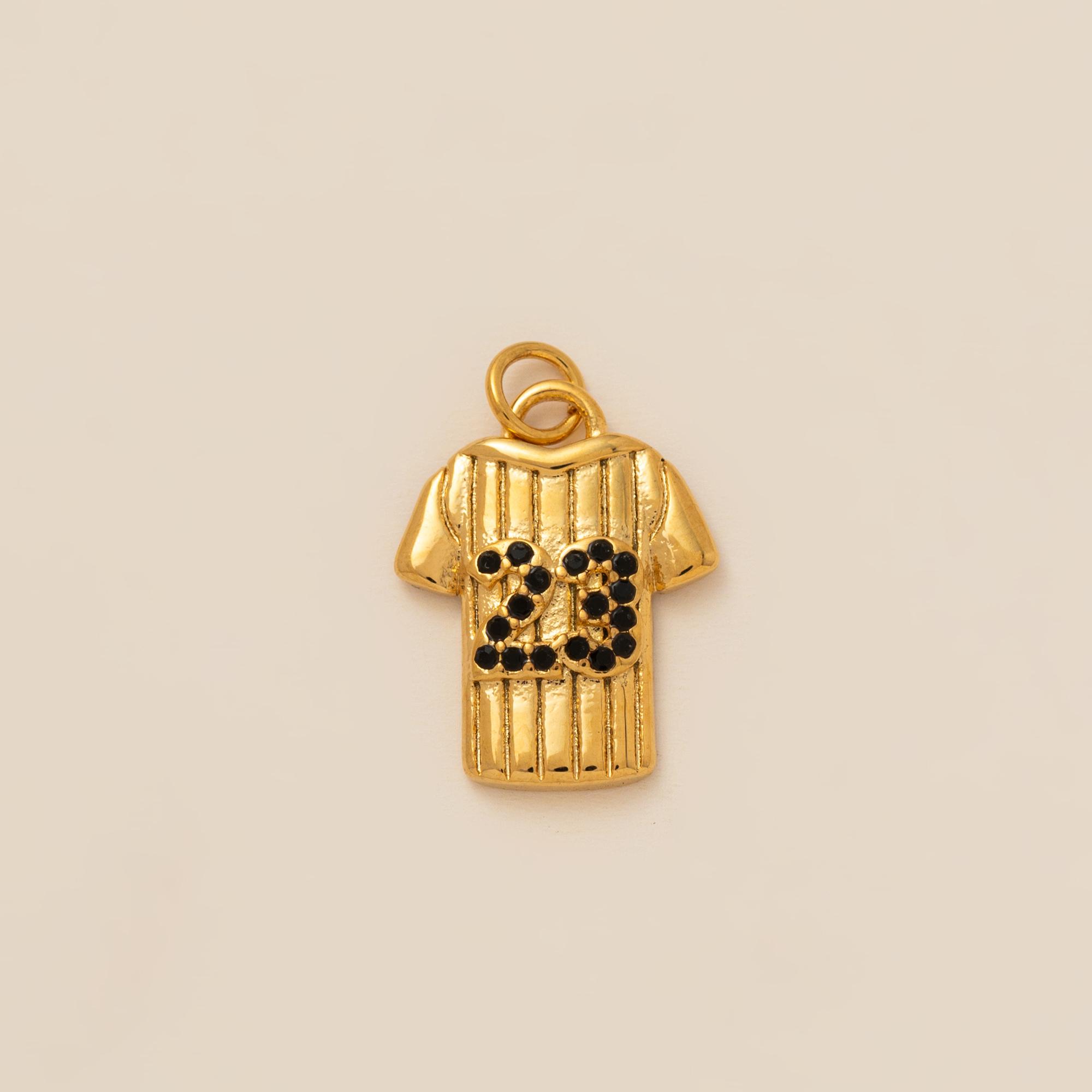 

Stainless steel sports series pendant, racket, football basketball, rugby, sports jersey pendant, gold-plated color retention фиолетовый