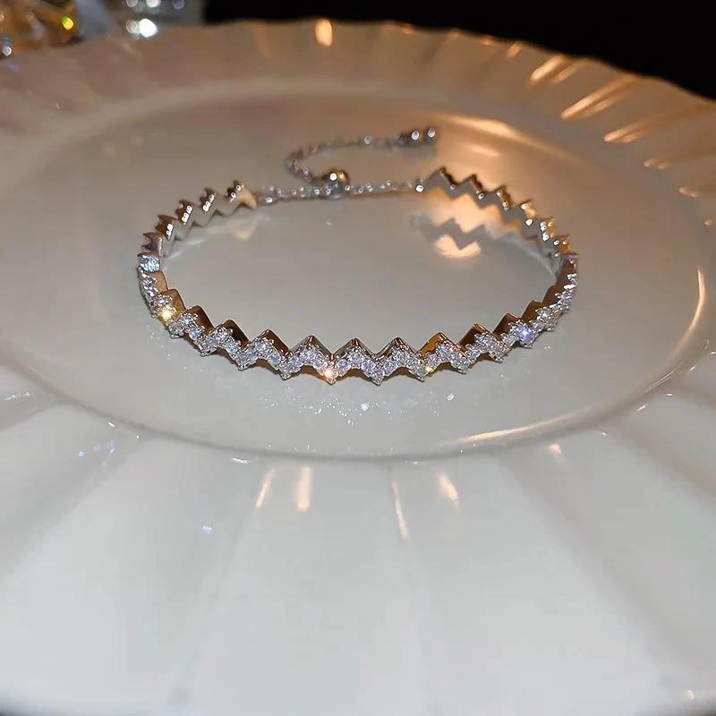 

Новый корейский изысканный бамбуковый браслет, милый элегантный модный простой геометрический браслет, женские банкетные украшения