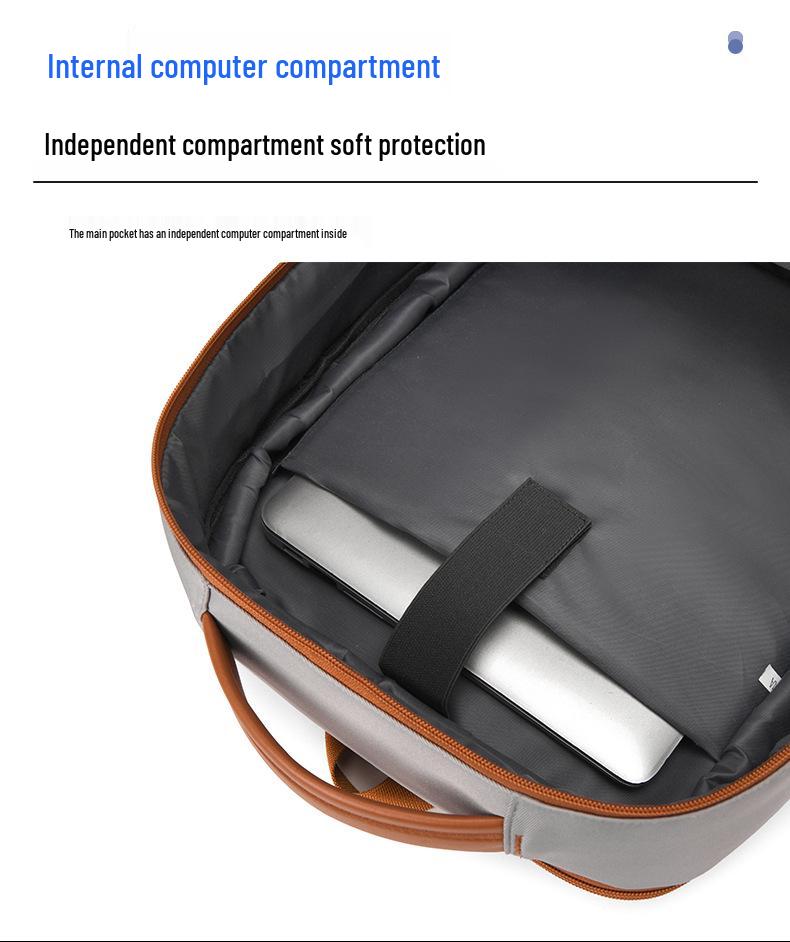 Large Capacity USB Commuting Backpack with Wet/Dry Separation for Business, College, or Travel