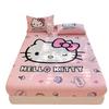 3D Pattern K-Kuromi Soft Bedding Fitted Sheet Deep Pocket 30Cm Cartoon H-Hello Kitty Fitted Sheets Fade Resistant Multiple Sizes
