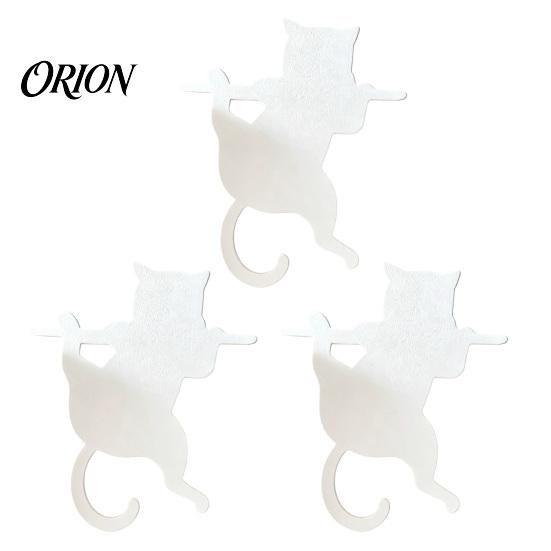 Creative Silhouette Page Holders 3PCS Cartoon Cat Bookmark, Durable PET Cute Marker, Functional Reading Gifts for Women 3D Printing Lightweight