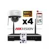 Video Surveillance Kit - HIKVISION - 4 Bullet Cameras - 2MP - 30m IR Night Vision - 4-Channel Wi-Fi NVR