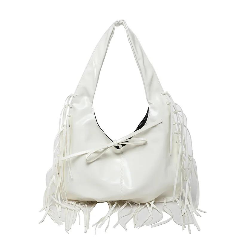 

Trendy and Fashionable Tassel Armpit Bag, Casual and Versatile Single Shoulder Commuting Bag Bags for Women