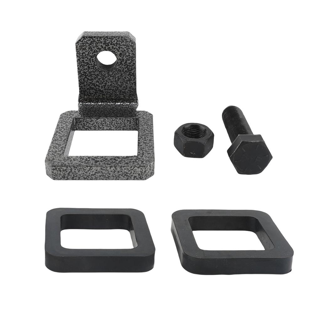 Clema Anti-Zgomot pentru Cuplaj cu 2 Tampoane de Cauciuc Oțel Sintetic Rezistent Acoperit Strângător Stabilizator pentru Receptoare de Cuplaj de 2 inch