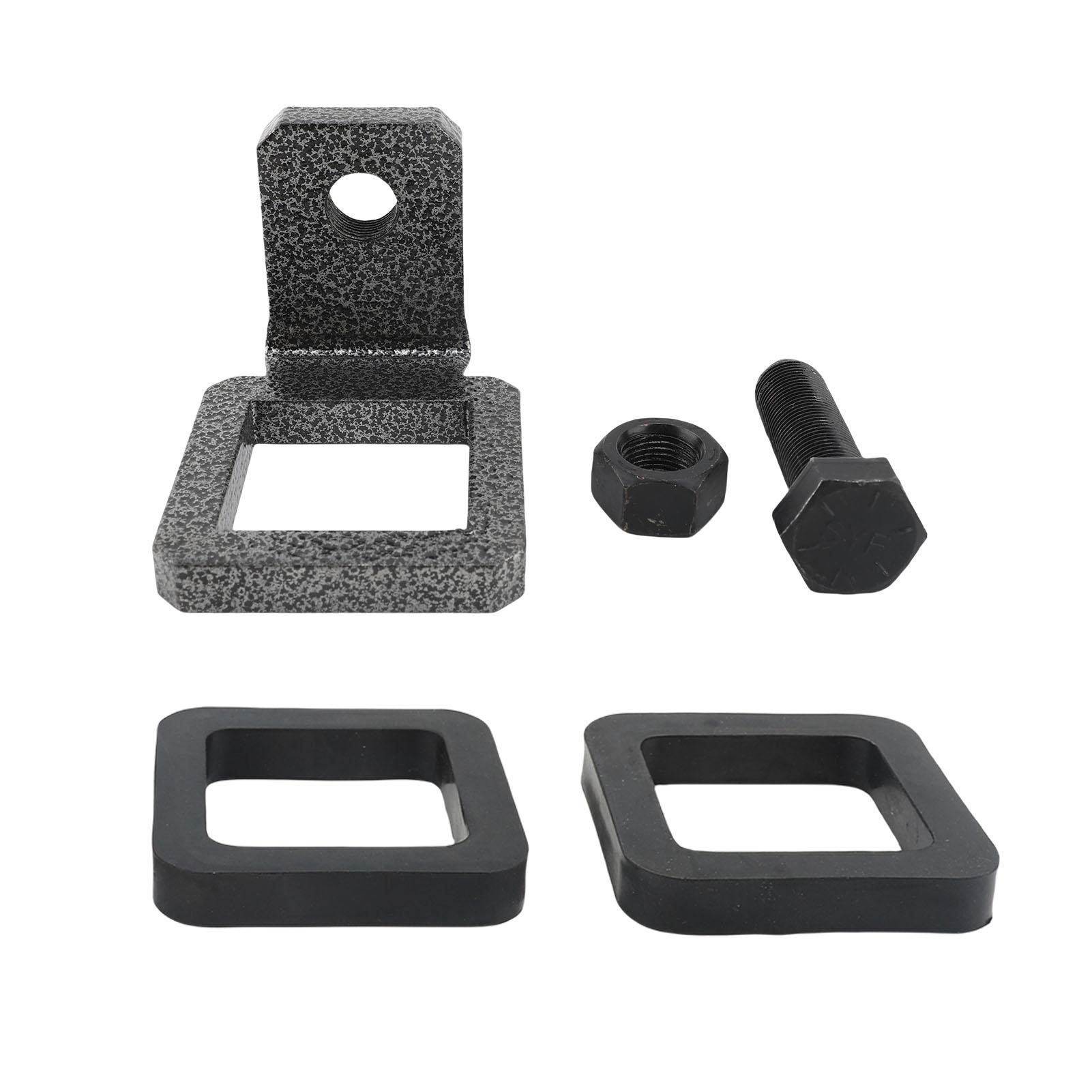 2.5in Anti Rattle Hitch Clamp Hvy Duty Steel Tightener Hitch Stabilizer with 2 Silencer Pads for 2.5 Inch Hitch Receivers