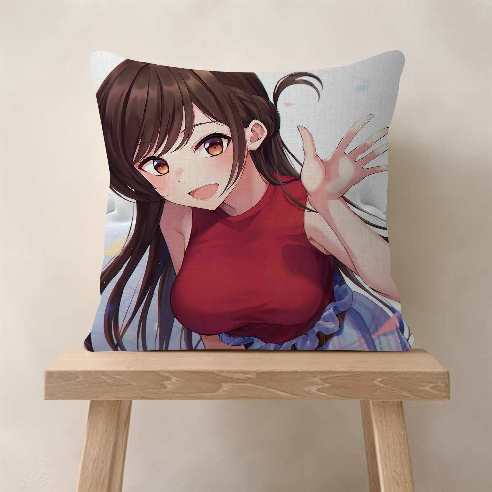 Ichinose Chizuru Anime RentaGirlfriend Pillow Gift Home Office Decoration Pillow Bedroom Sofa Car Cushion CoverPillow Case
