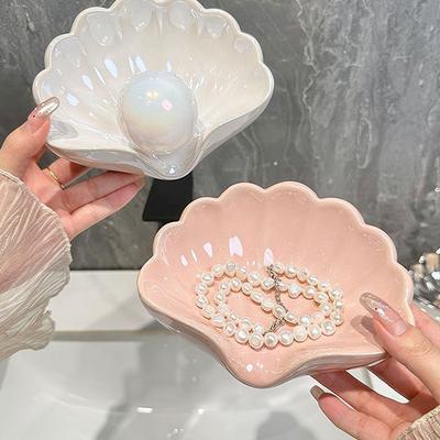 Personalized Creativity Bathroom Soap Dishes Plastic Shell Soap Box Toilet Shelf Soap Box Household Washbasin Soaps Drain Rack