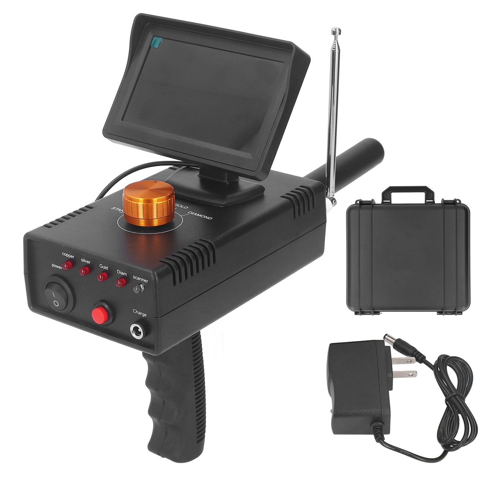 Awinner Gold Metal Detector Professional Scanner Underground Detect Identify Object Locator Hd Screen Treasure Finder 100‑240V