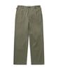 Pilpeu One-Tuck Herringbone Washed High Waist Pants (Khaki)
