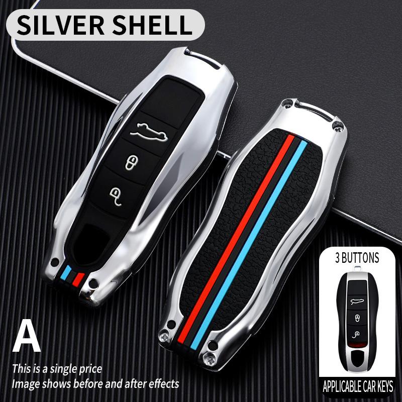 Zinc Alloy Car Key Case for Porsche Cayenne 958 911 Lepin 996 Macan Panamera 997 944 924 987 987 Gt3 Cayman 987 Car Accesories