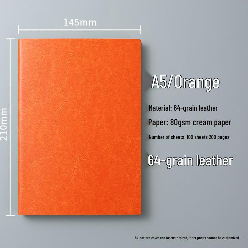 Custom A5 Office Notebook - Thick, Simple Notepad for Business Meetings, Logo Printable