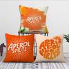 Aperol Spritz Logo Cushion Cover Cushion Room Bedroom Headboard Sofa Living Backrest Nap Time Pillow Case
