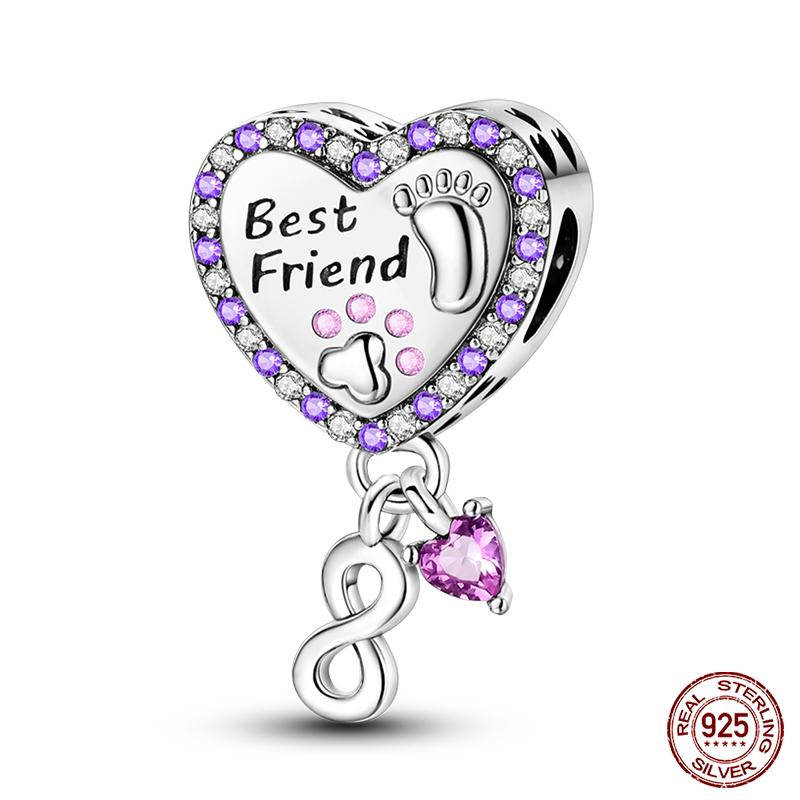 100% Copper Love Cross Bible Pendants Luminous Ufo Charms Beads Fit Qikaola Original Bracelet Fine Diy Jewelry Gift