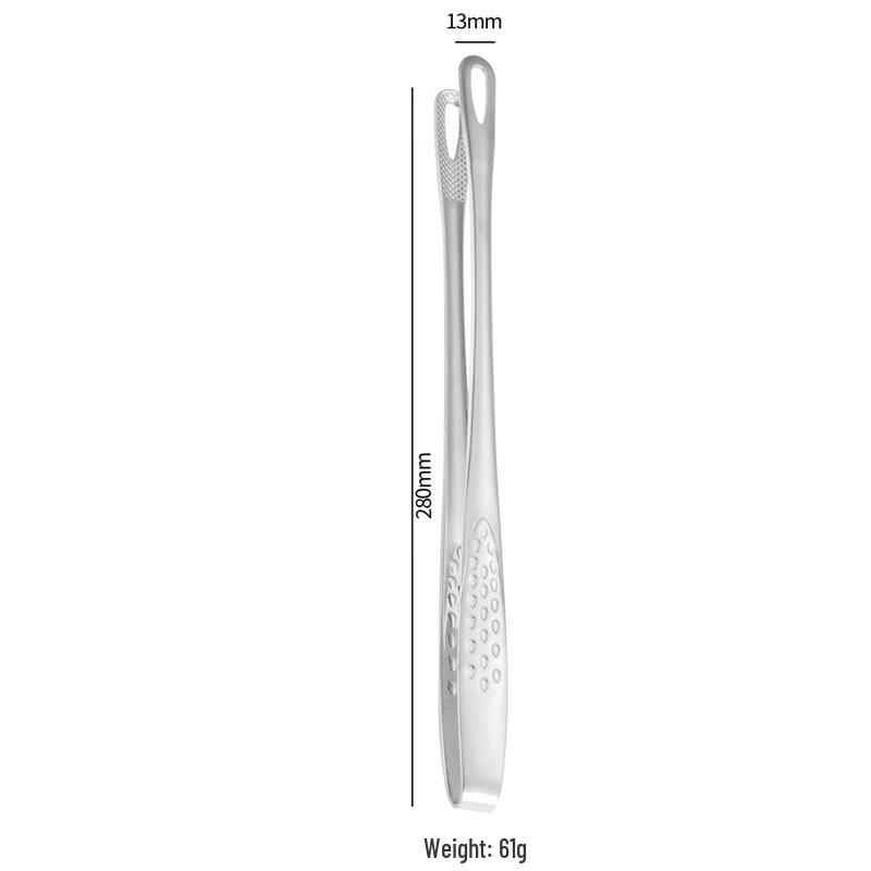 ZISIZ 304 Stainless Steel Korean BBQ Tongs